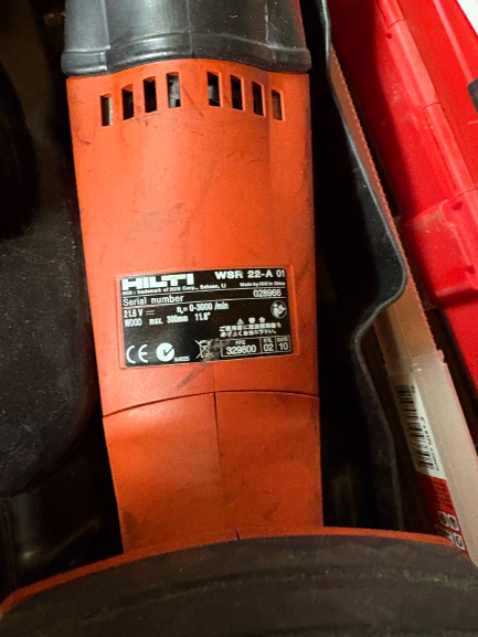 Hilti WSR 22-A batteridrevet bajonettsag - Bilde 4